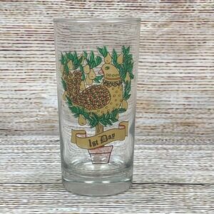 Vintage Twelve‎ Days of Christmas 1st Day Partridge 12 oz Tumbler Collins Glass